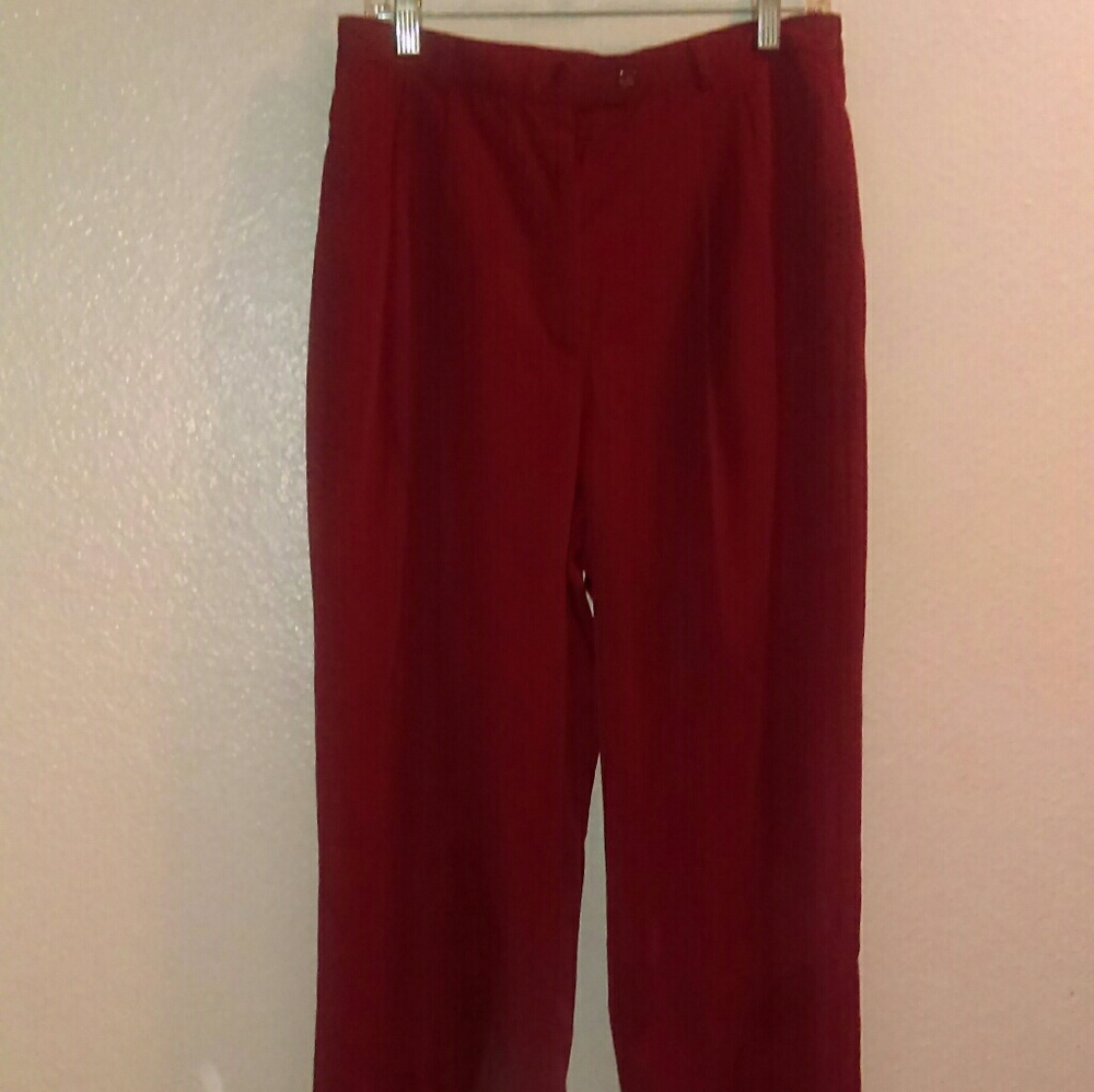 CB Collection maroon trousers
